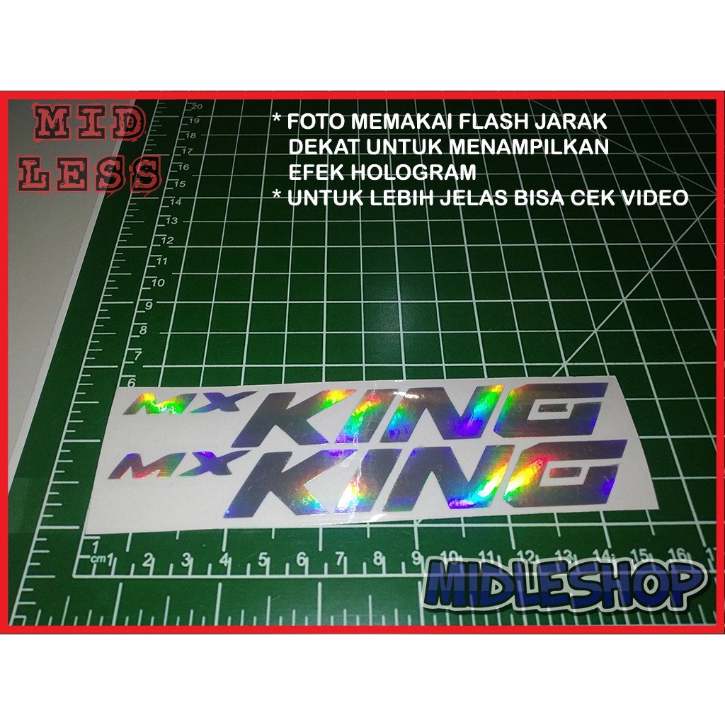 

Cutting Stiker Hologram Isi 2 MX King