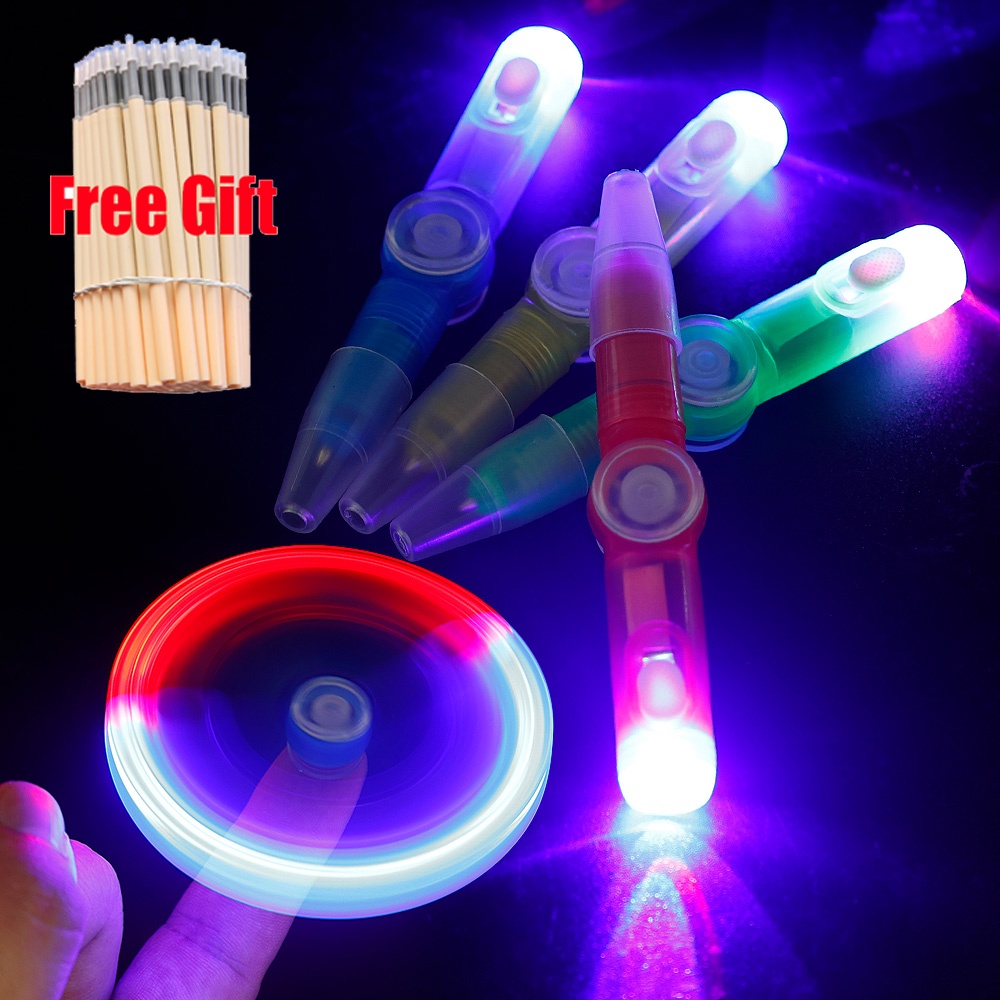 3 In 1 Pen Putar Luminous Untuk Pelajar / Dewasa / Pereda Stres Spinner