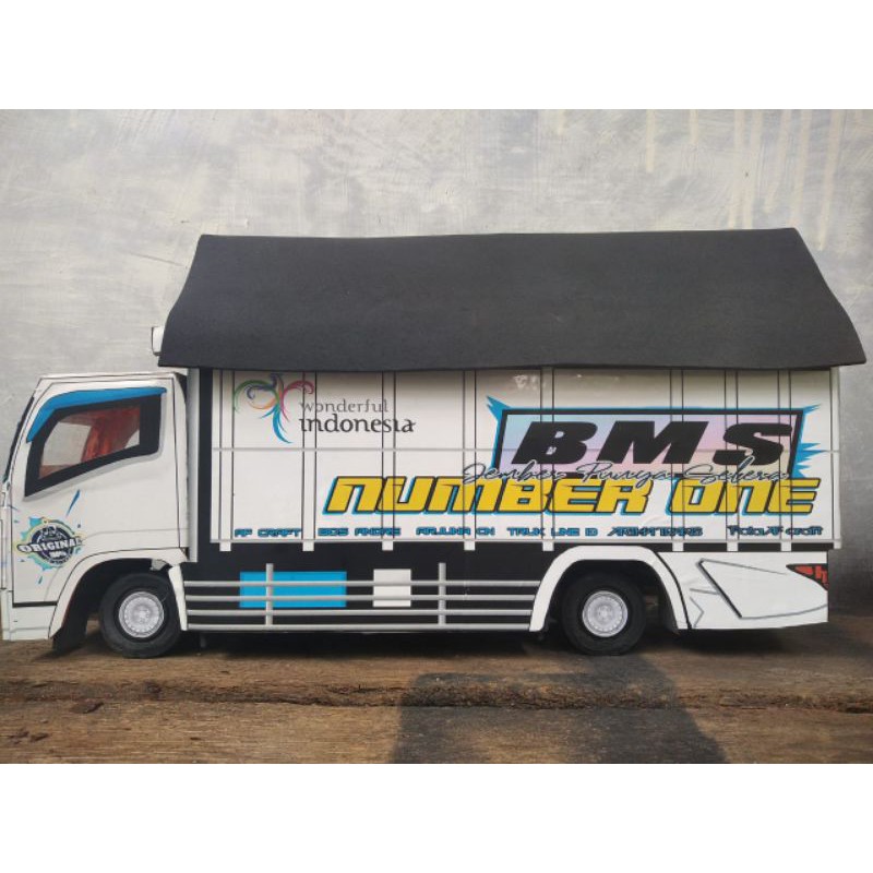 Miniatur Truk New Tawakal 5 Oleng Free Terpal Shopee Indonesia