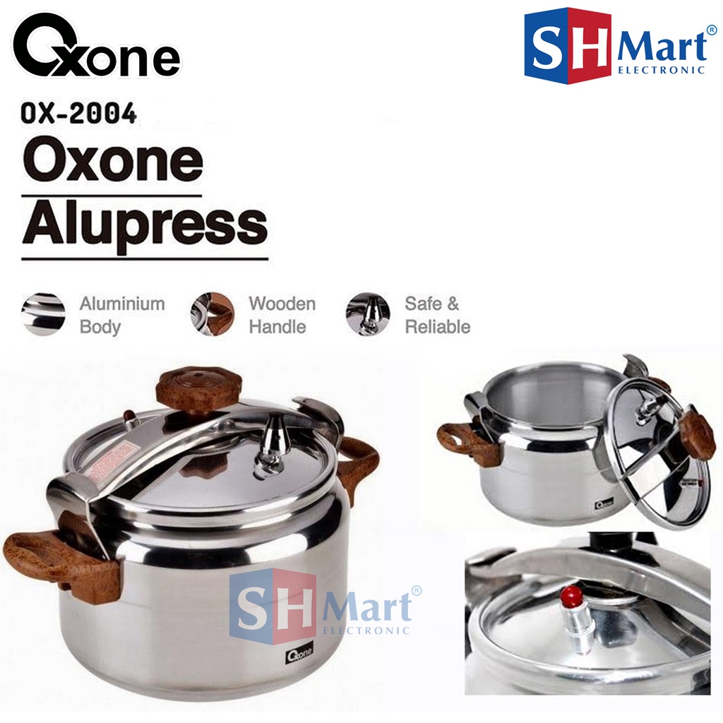 OXONE PANCI PRESTO ALUMINIUM PRESSURE COOKER OX2004 OX-2004  KAPASITAS 4 LITER ORIGINAL OXONE