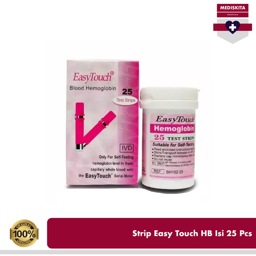 Strip Easy Touch HB Isi 25 ET Hemoglobin Refill Jarum