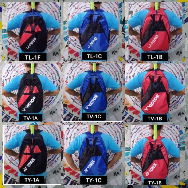 ⭐⭐⭐⭐⭐Tas raket murah Tas ransel badminton Tas raket bulutangkis Tas punggung Tas sepatu