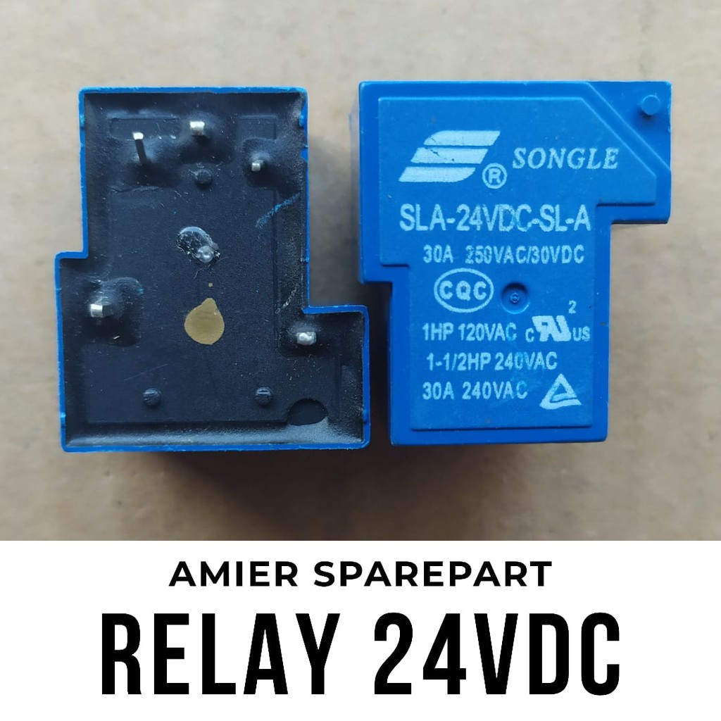RELAY 5 KAKI SONGLE 30A 24VDC RELAY SLA-24VDC