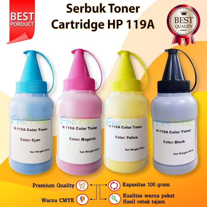 Serbuk Toner Cartridge HP 119A W2090A Printer 150a 150nw MFP 178nw 179nw 179fnw 179fwg