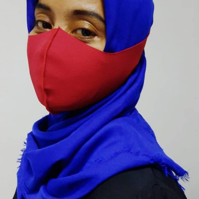 MASKER KAIN HIJAB SECUBA PREMIUM (3 WARNA)