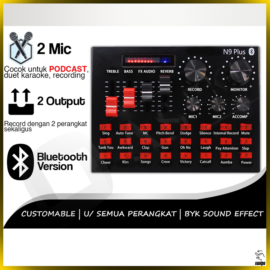Soundcard Podcast 2 Mic N9 V8s V2 V8+ V8s V8 Std Original Taffware Studio Taffstudio Musik Music