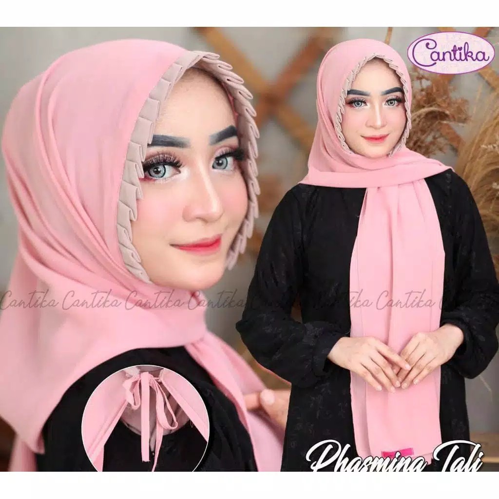 Alny Hijab - Pashmina Lipit Tali kcb Comby Diamond Italiano