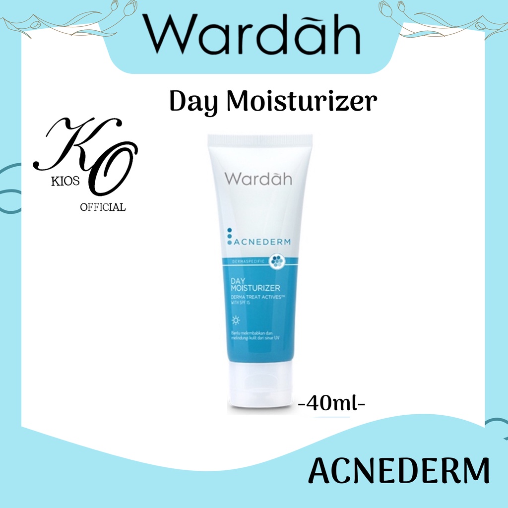 Wardah Acnederm Day Moisturizer 40ml | Pelembab Wajah