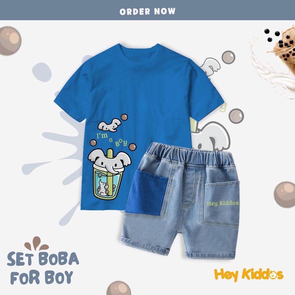 Set Boba Boy by Heykiddos