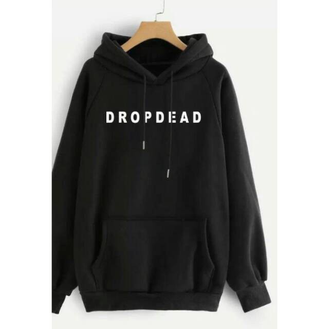 JAKET JUMPER HOODIE PRIAWANITA HITAM DROPDEAD