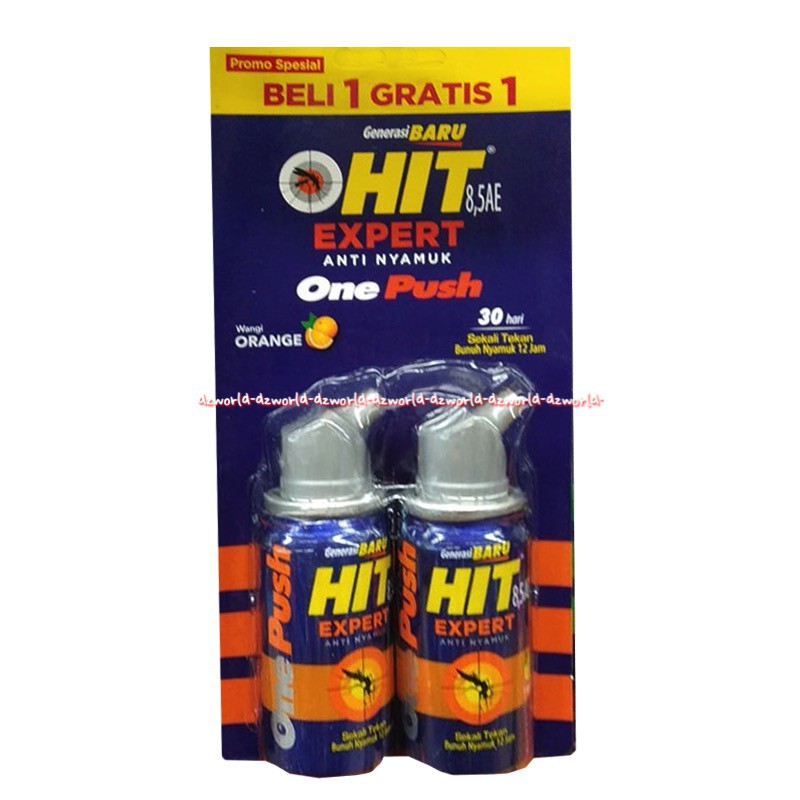 Hit one Push 30hari Orange Anti nyamuk Jeruk Pengusir Nyamuk 1x Semprot Onepush Obat Nyamuk Spray