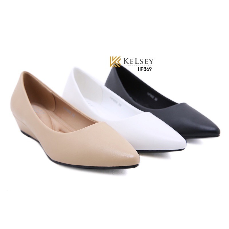 (GRATIS ALAS KAKI) RESTOCK!!  NICOLE SEPATU HELLS KELSEY #HP869 SEPATU KANTOR KULIT KERJA IMPORT