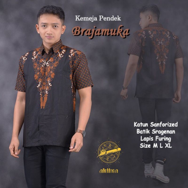 BAL KEMEJA PRIA LENGAN PENDEK LAPIS FURING UKURAN M-XL