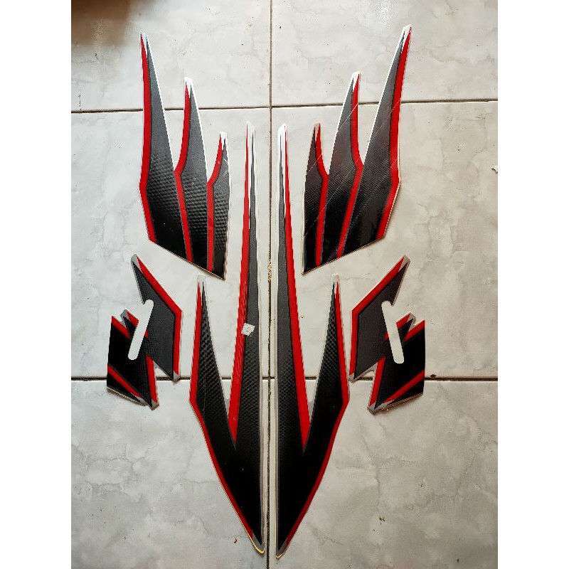 striping stiker Tiger 2004 silver