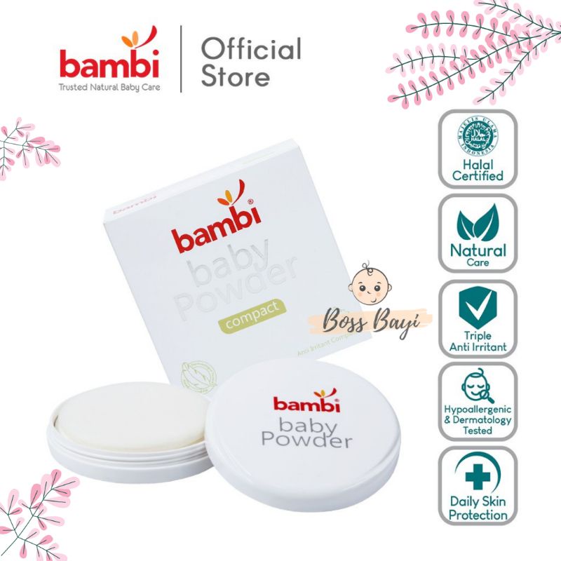 BAMBI - Baby Compact Powder 40gr / Bedak Padat Bayi