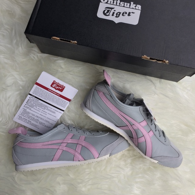 AUTHENTIC Onitsuka Tiger Mexico 66 Mid Grey/ Rose Water