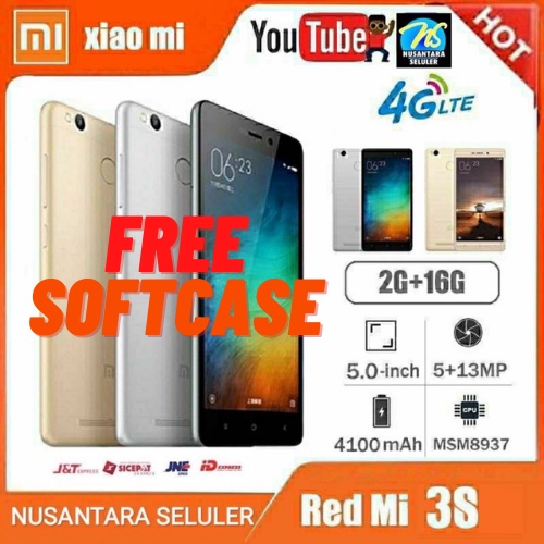  bisa cod hp xiaomi redmi 3s 16gb ram 2gb 4g lte snapdragon 430    hp xiaomi 3s new bnib murah