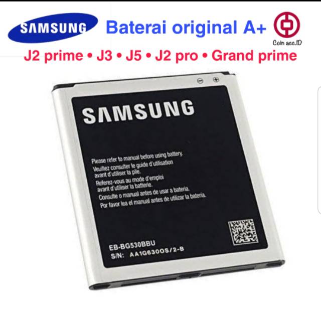 [Original A+ GARANSI] Batre/ Baterai samsung galaxy J2 Prime J3 J5 J2 pro Grand prime