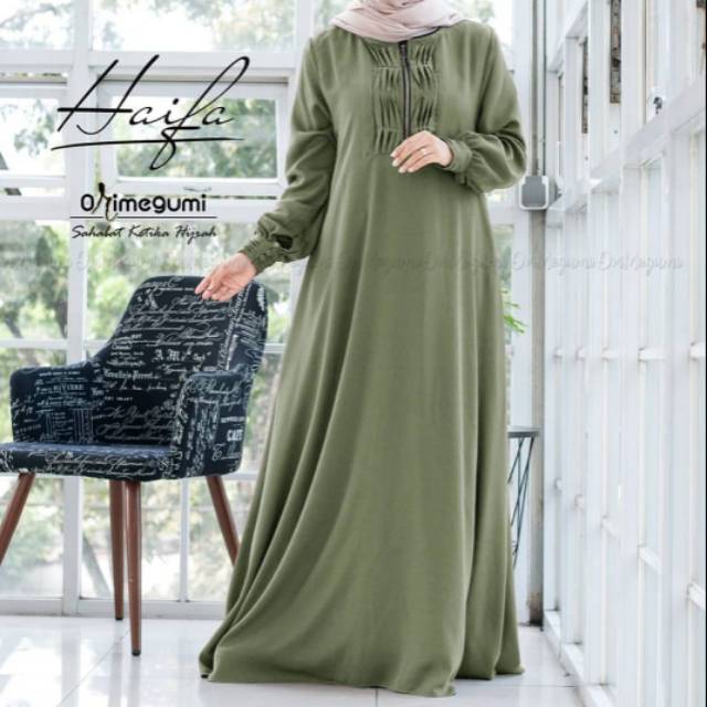 Baju gamis dress haifa ..bahan alus