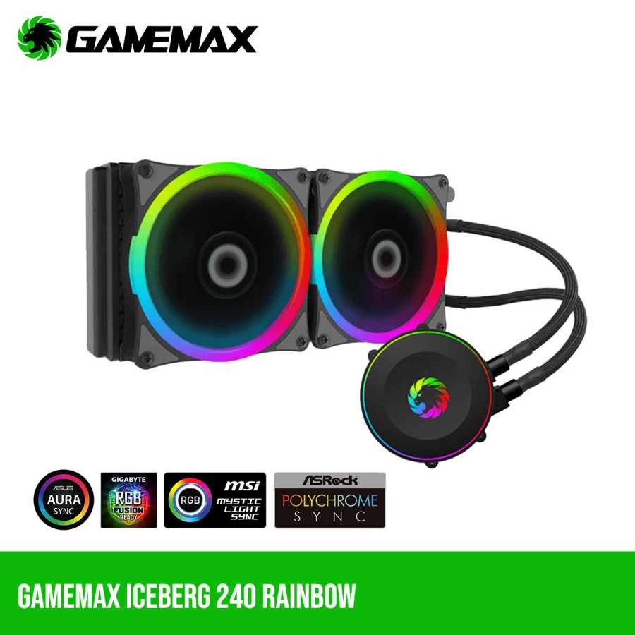 Gamemax Iceberg 240 Rainbow ARGB CPU Liquid Cooler