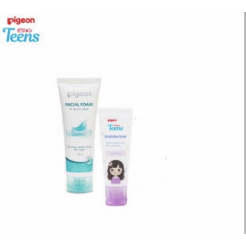 Paket Pigeon Teens Facial Foam 100g + Moisturizer/Paket Pigeon Remaja
