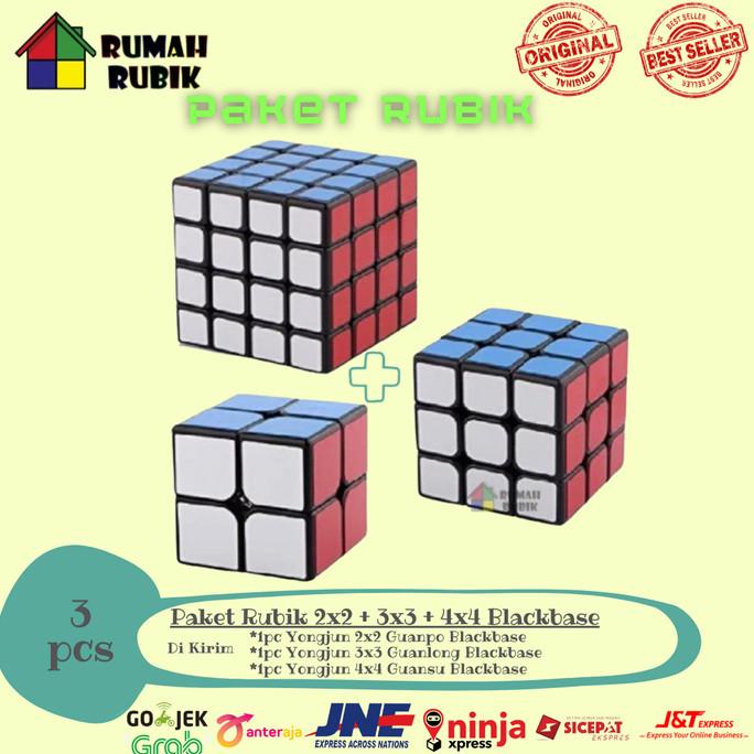 PROMO Paket Rubik 2x2 Rubik 3x3 Rubik 4x4 / Rubik Yongjun / Mainan