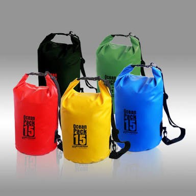 【COD】 Ocean Pack` Dry Bag 15 Liter` DryBag Waterproof 15L` Tas Kantong Anti Air 15 L` Diving Snorkling Renang Hiking Camping Traveling