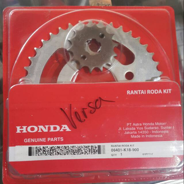 Gir Set Rantai Roda Kit Honda Versa 06401 K18 900