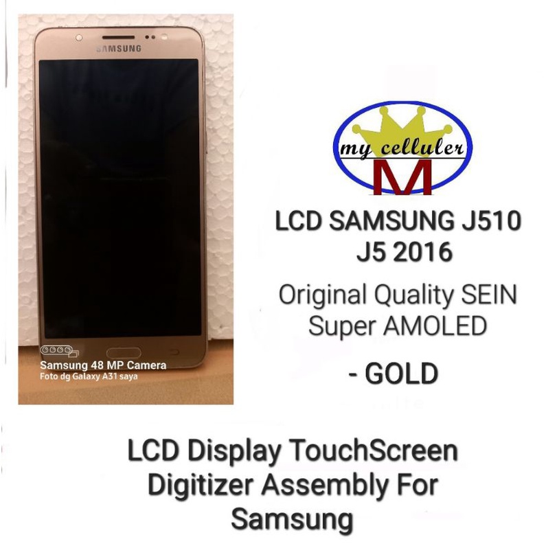 LCD SAMSUNG J5 2016 - J510 ORI 100% SEIN  (Super AMOLED) FULLSET + FRAME