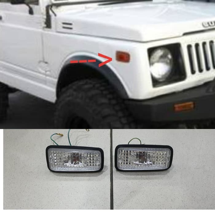 Lampu sen SEIN samping kristal  SUZUKI JEEP JIMNY JIMMY KATANA LAMA