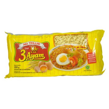 

MI TELUR CAP 3 AYAM 200 GR