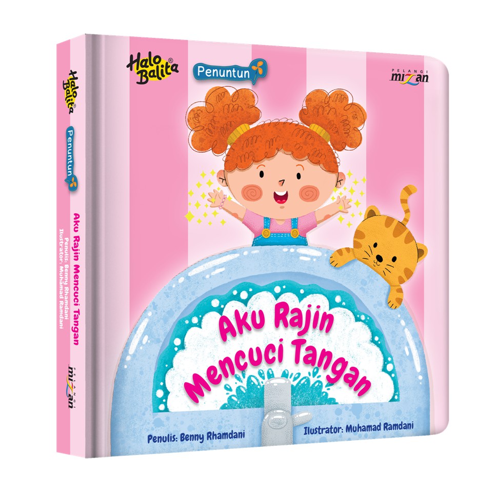 [Mizan] Halo Balita.Penuntun: Aku Rajin Mencuci Tangan (Boardbook)