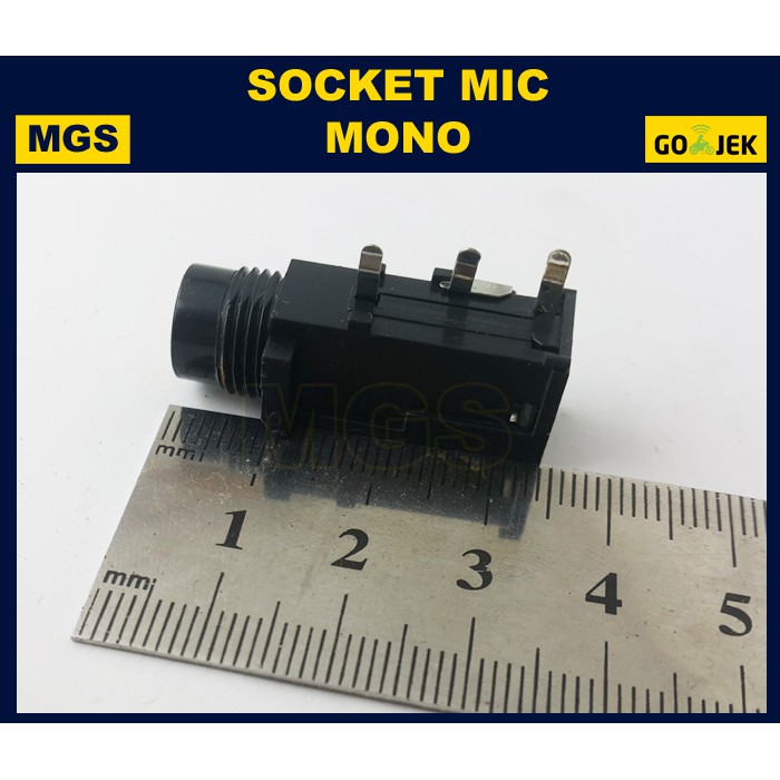 10Pcs Socket Mic Mono 3 Pin