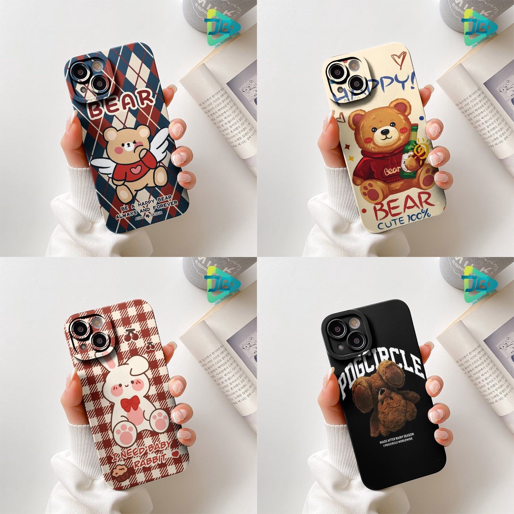 SOFTCASE PROCAMERA CUSTOM HAPPY BEAR OPPO VIVO SAMSUNG REALME XIAOMI IPHONE INFINIX FOR ALL TYPE JB5731