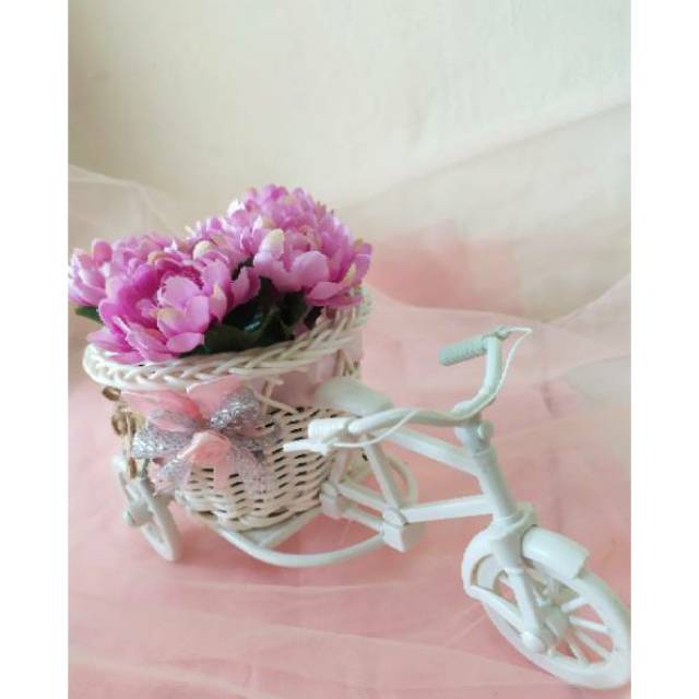 PAJANGAN BUNGA POT SEPEDA