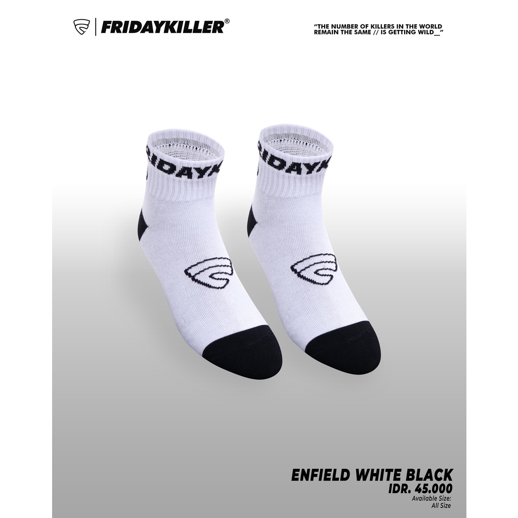 KAOS KAKI ANKLE FRIDAY KILLER | ENFIELD WHITE BLACK