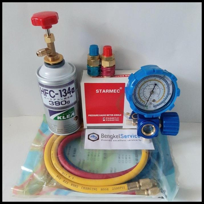 Jual Paket Isi Freon Ac Mobil R134AManifoldCan Tap ValveQuick