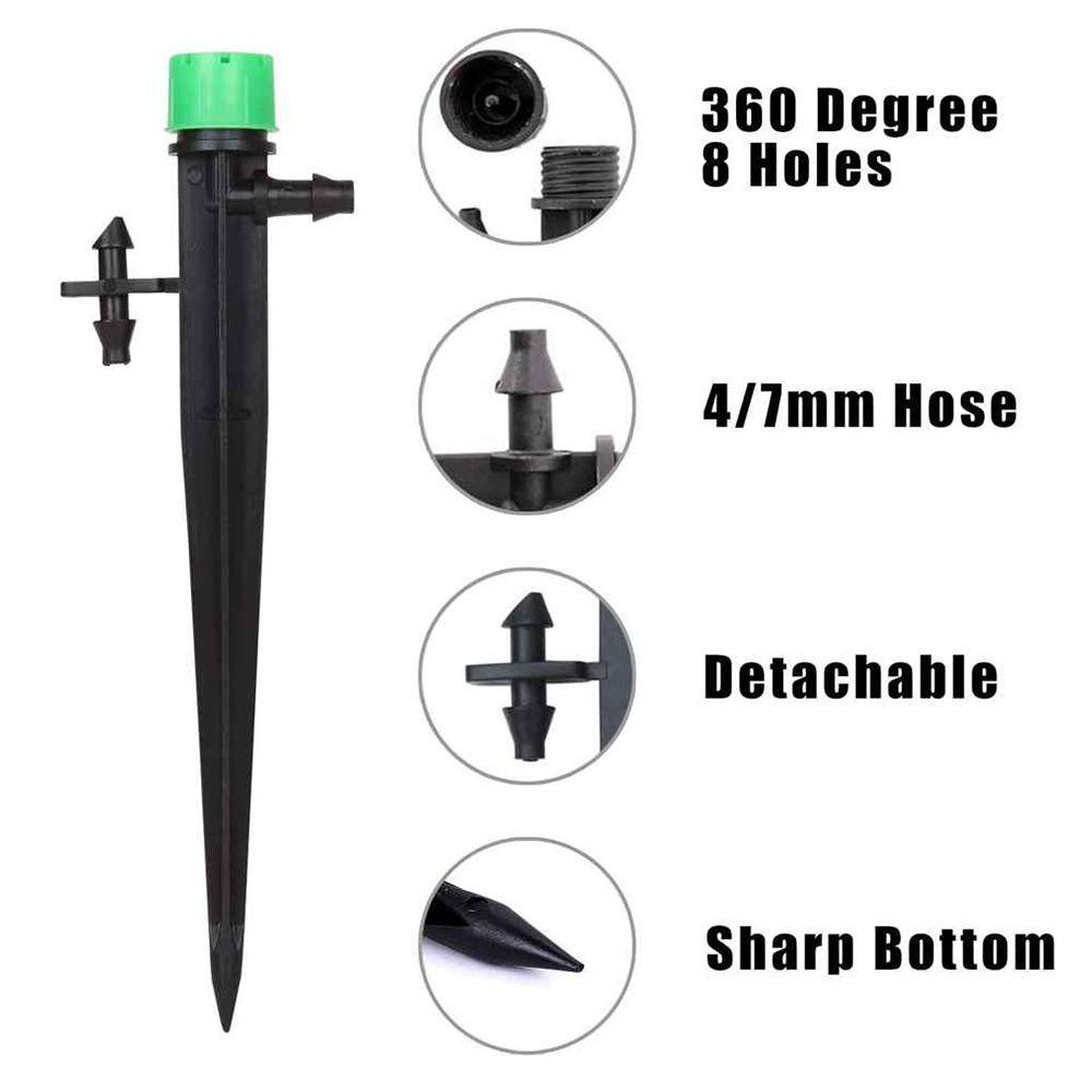 Nanas 50PCS Misting Nozzle Perlengkapan Berkebun Penyiraman Otomatis Dengan Plunger Irigasi Taman