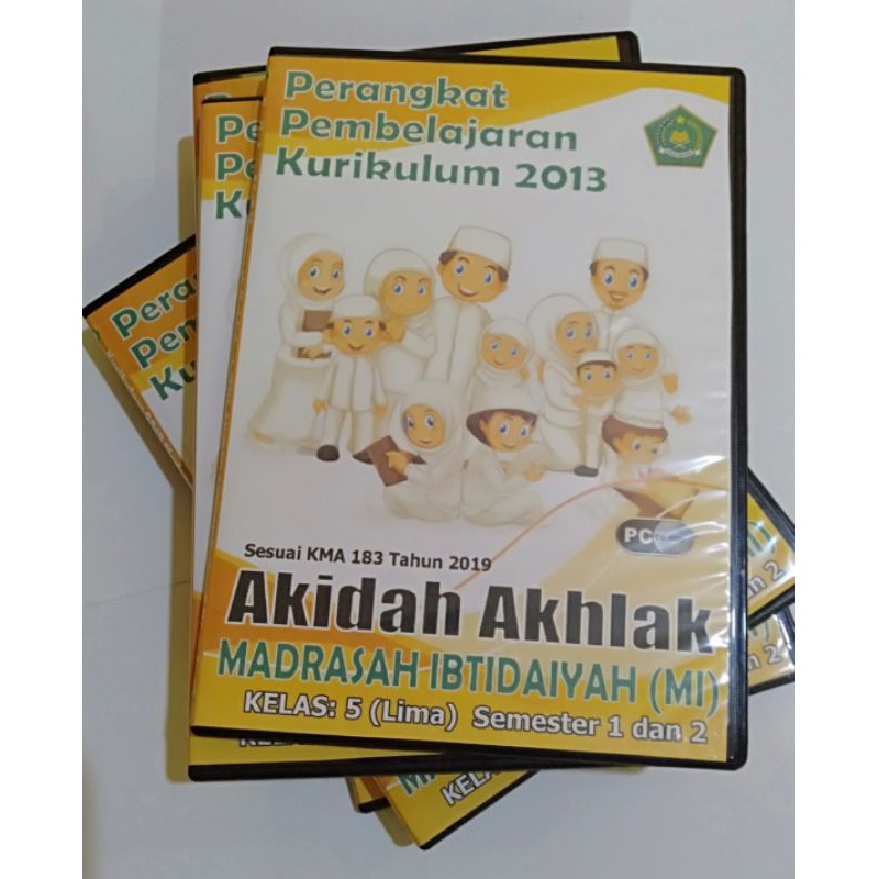 CD RPP Akidah Akhlak MI Kelas 5 Sesuai KMA 183 2019 RPP 1 LEMBAR DARING LURING semester 1 dan 2