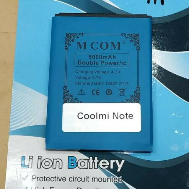 baterai COOLMI NOTE DOUBLE POWER battery battle batre bat