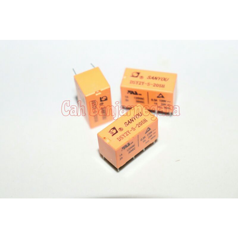 Relay dpdt 5v 8 kaki
