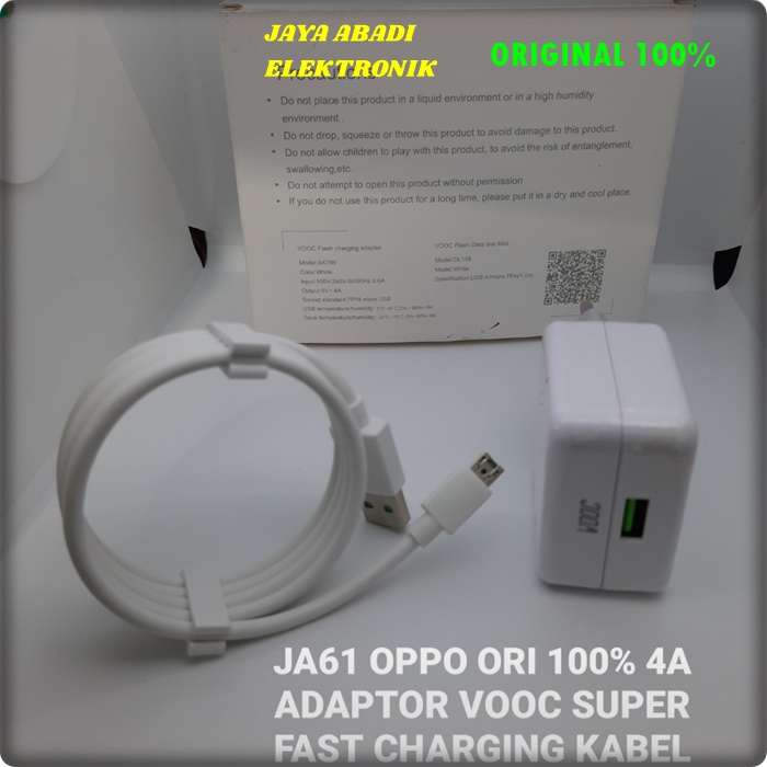 J61 ORIGINAL ADAPTOR SET MICRO USB 7 PIN OPPO 4A VOOC SUPPORT FAST CHARGING TRAVEL ADAPTER CHARGER FLASH CASAN ADAPTIVE QUICK QUALCOM ADAPTIVE UNIVERSAL BISA SEGALA JENIS MERK HANDPHONE SOCKET MICRO USB DAN SEGALA USB HANDPHONE VOLT TC POWER QC ORIGINAL