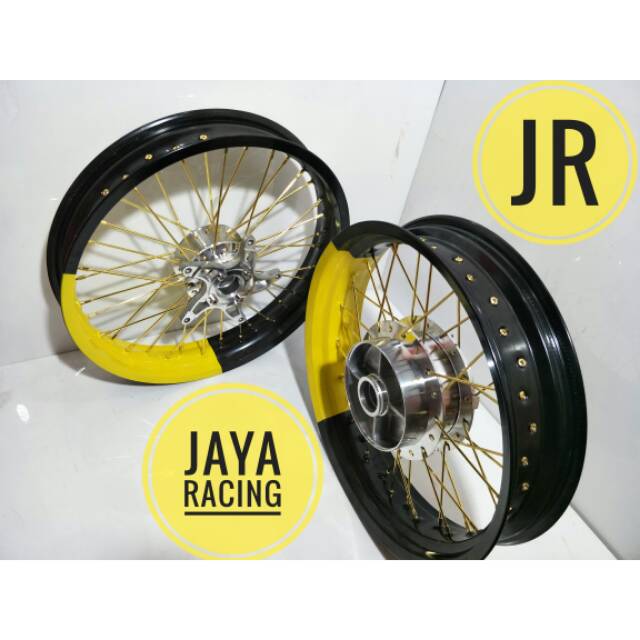 Velg ring 17 tapak lebar 350 250 Vixion new - vixion lama - byson sepaket lngkap plus stel velg