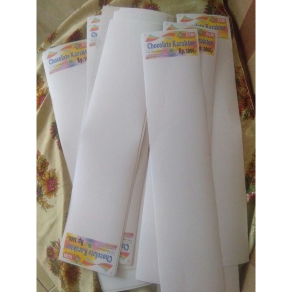 

Custom kertas tatakan cokelat renceng 10x37cm