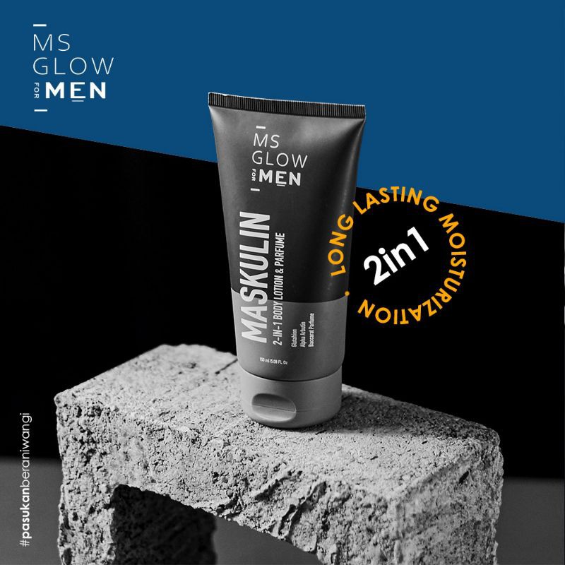 MASKULIN 2 IN 1/ HAND BODY/ PARFUME/ MS GLOW FOR MEN