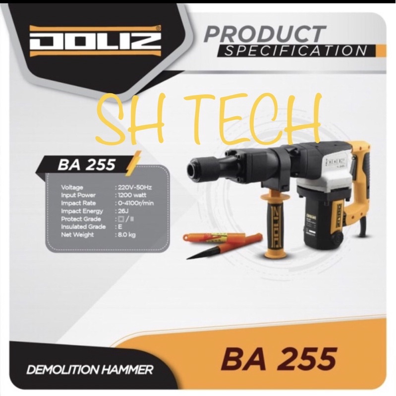 DOLIZ BA 255 BA255 JACK HAMMER DRILL MESIN BOBOK BETON