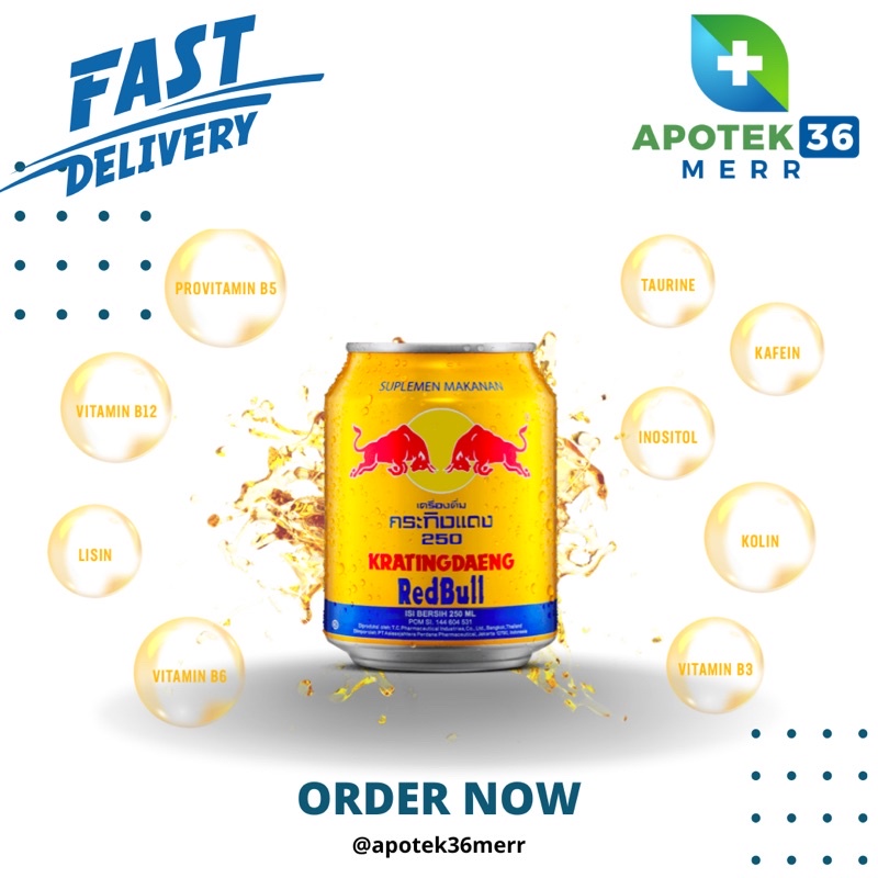 REDBULL KRATINGDENG MINUMAN BERENERGI KALENG