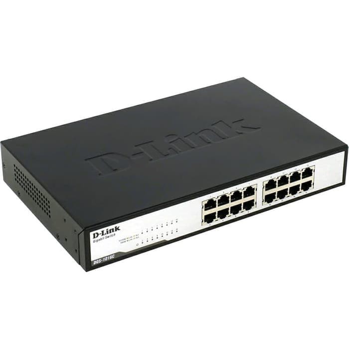 Switch Hub D-link DLink 16 Port DGS 1016C Metal Case