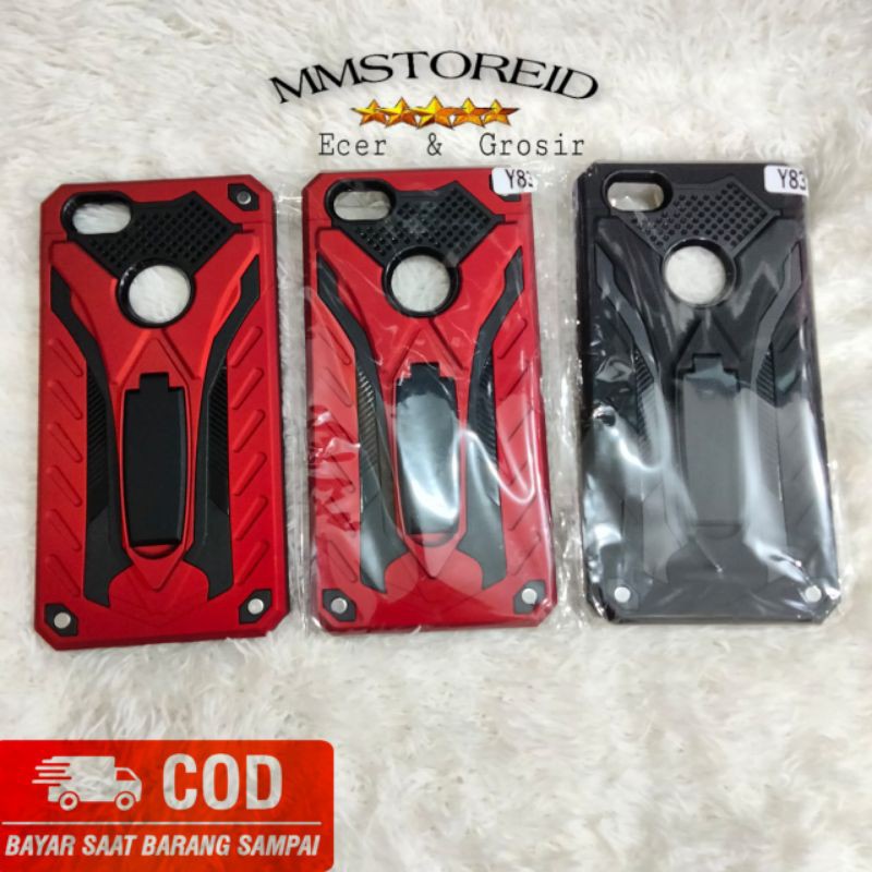 MM - Hard Case Phantom Vivo Y83 Series Stand Iron Transformer case Robot kickstand case phantom Vivo
