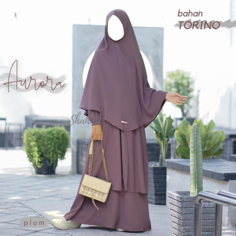 syar'i jumbo//syar'i murah//aurora set by Shahia